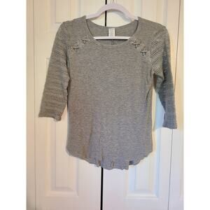 Arizona xl girls 3/4 sleeve grey shirt